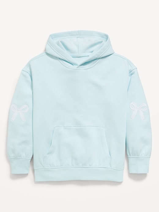 Image number 1 showing, Printed Loose Pullover Hoodie for Girls