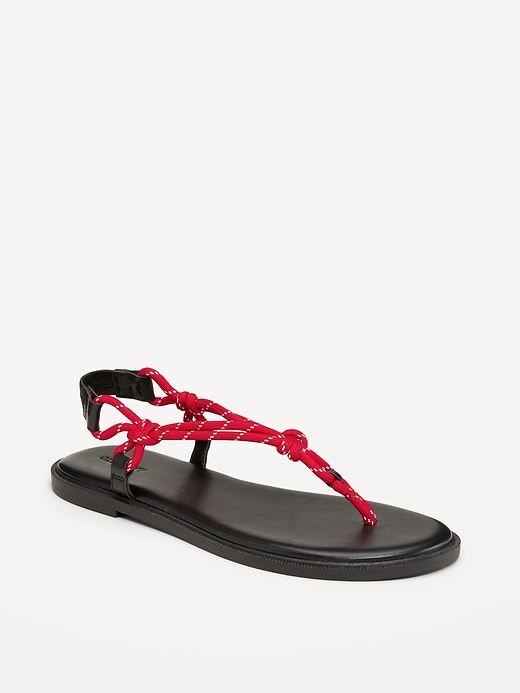 Image number 1 showing, Knotted Rope Thong Sandal for Women