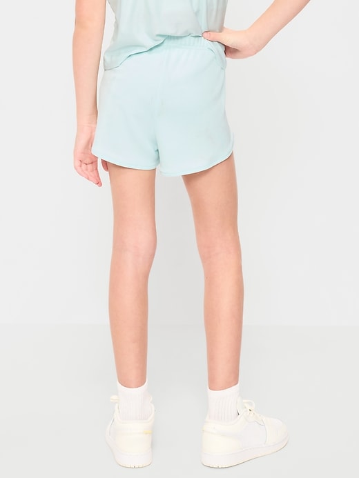 Image number 2 showing, High-Waisted Mesh Dolphin-Hem Shorts for Girls