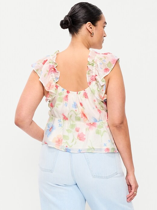 Image number 8 showing, Flutter-Sleeve Fit & Flare Top