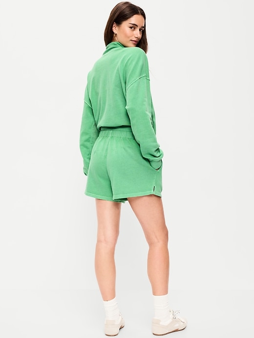 Image number 2 showing, High-Waisted Loose Logo Shorts -- 3-inch inseam