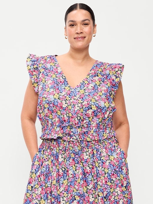 Image number 7 showing, Flutter-Sleeve Poplin Top