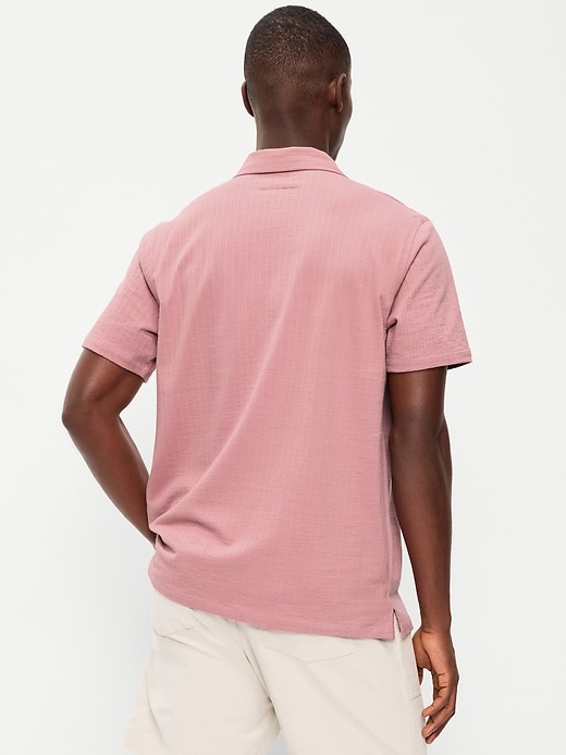 Image number 2 showing, Short-Sleeve Textured Camp Shirt