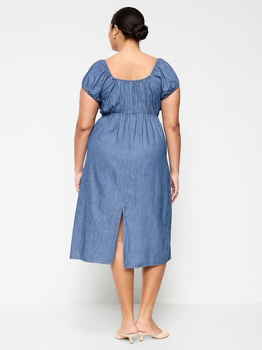 Image number 10 showing, Short-Sleeve Scoop-Neck Midi Dress