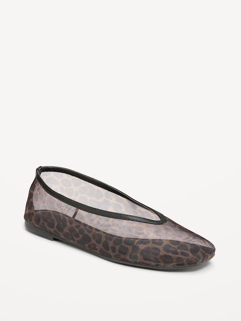 Mesh Ballet Flats for Women