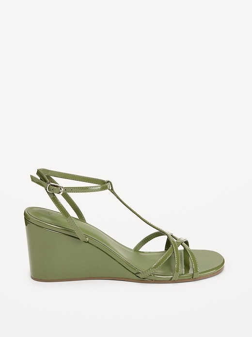 Image number 3 showing, T-Strap Wedge Sandals for Women