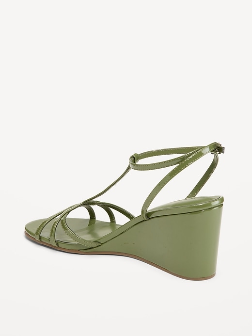 Image number 4 showing, T-Strap Wedge Sandals for Women
