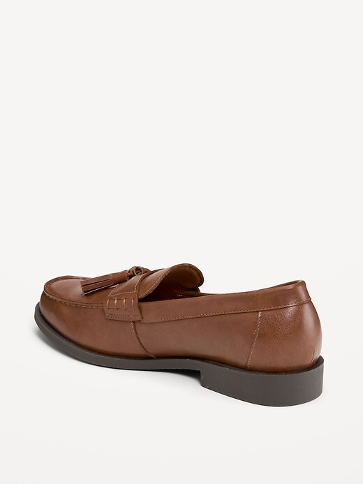 Image number 4 showing, Faux-Leather Tassel Loafers for Men