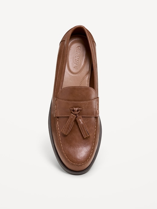 Image number 2 showing, Faux-Leather Tassel Loafers for Men