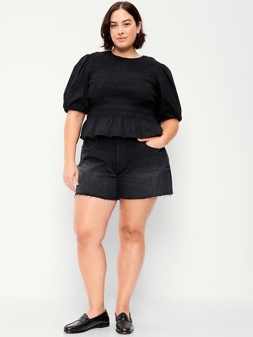 Image number 6 showing, High-Waisted OG Jean Shorts -- 4-inch inseam