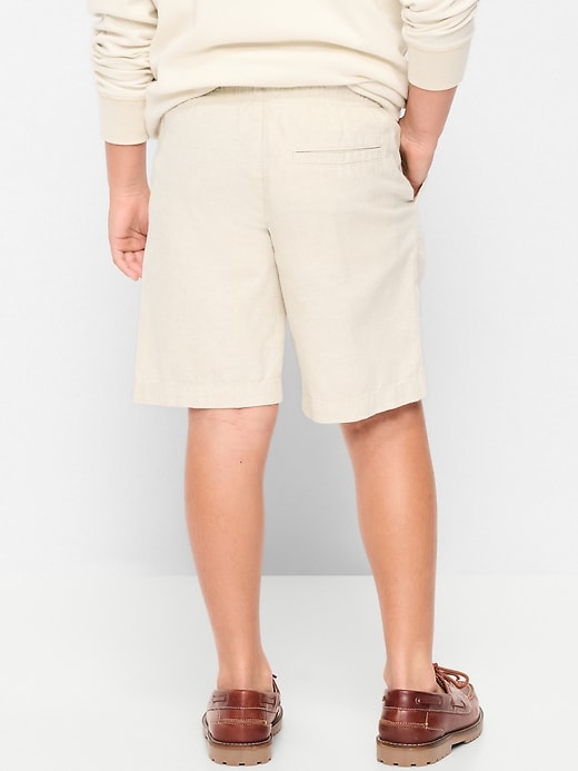 Image number 2 showing, Knee Length Linen-Blend Dock Shorts for Boys