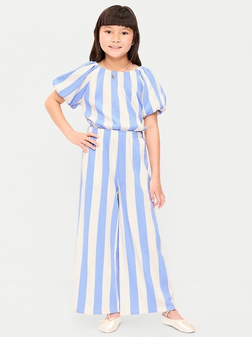 Image number 1 showing, Fit and Flare Side-Cutout Jumpsuit for Girls