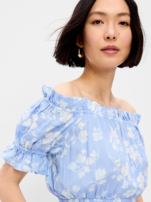 Image number 5 showing, Off-The-Shoulder Boho Maxi Dress