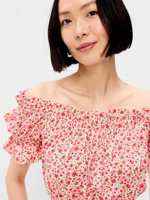 Image number 5 showing, Off-The-Shoulder Boho Maxi Dress