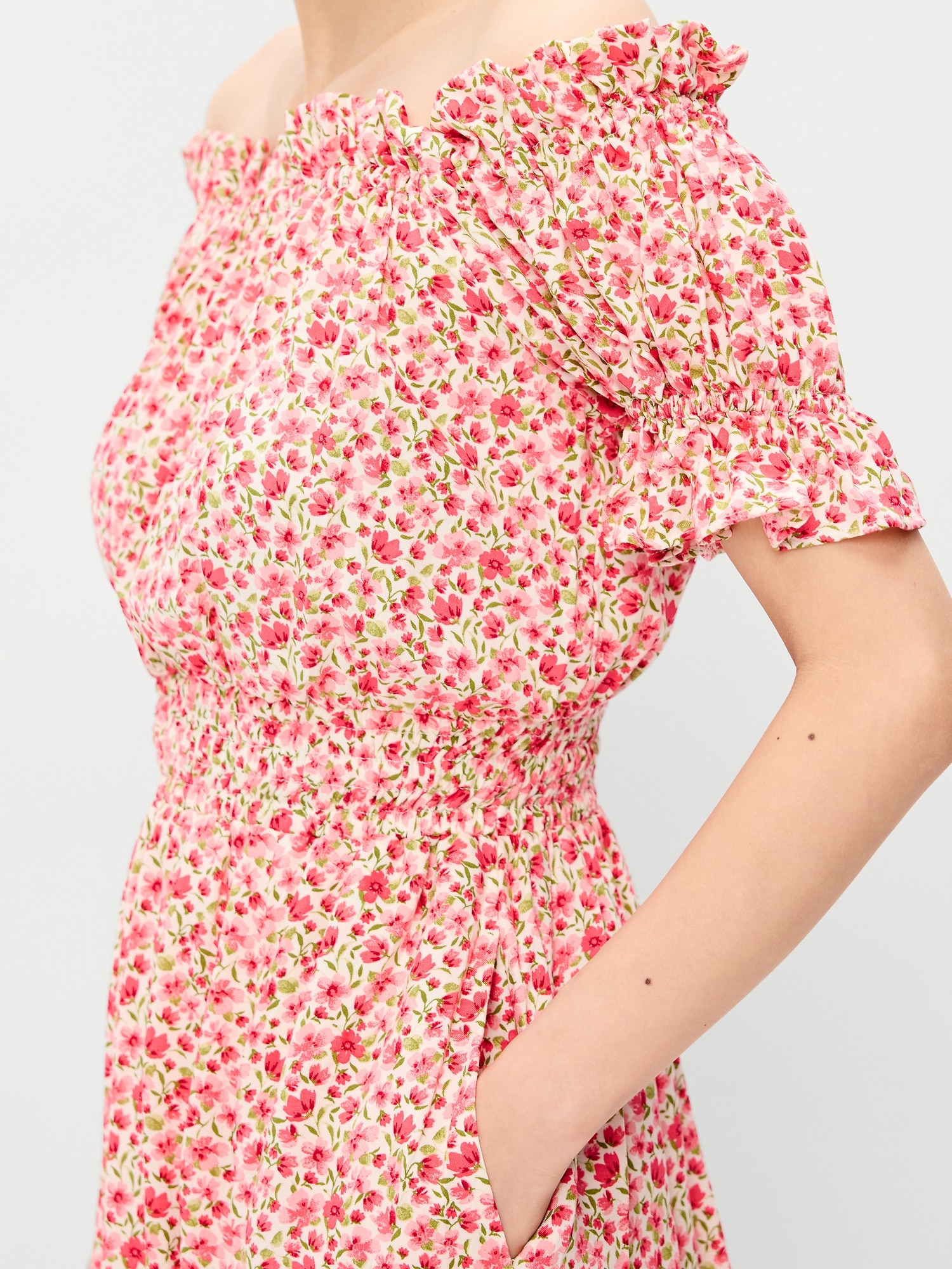 Off-The-Shoulder Boho Maxi Dress | Old Navy