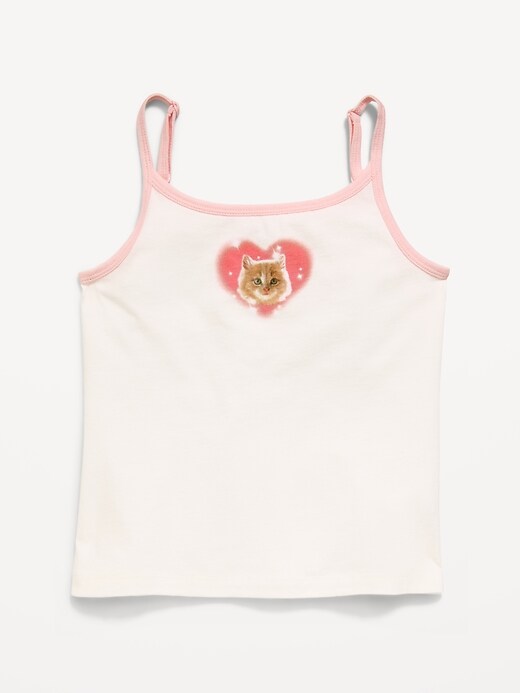 Image number 2 showing, Fitted Graphic Cami for Girls