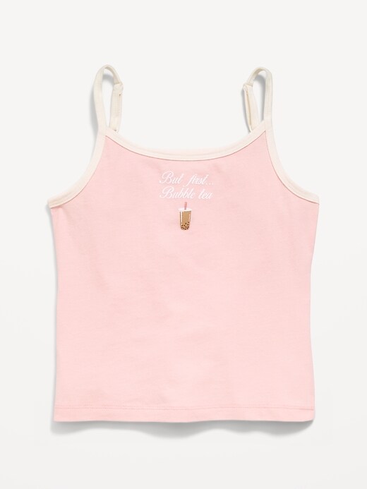 Image number 1 showing, Fitted Graphic Cami for Girls