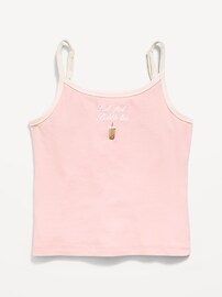 Image number 1 showing, Fitted Graphic Cami for Girls