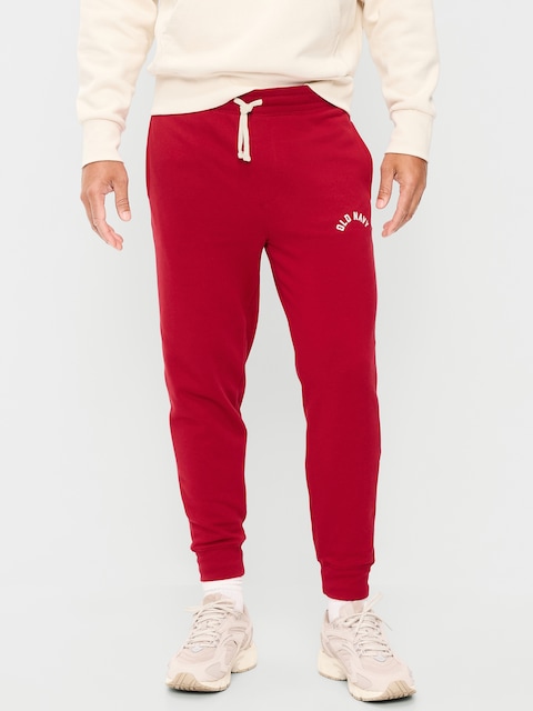 PANTALON DE JOGGING EFFILÉ EN COTON OUATÉ À LOGO