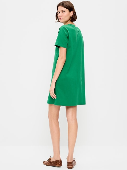 Image number 2 showing, Vintage Crew-Neck Mini T-Shirt Dress