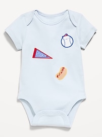 Image number 1 showing, Short-Sleeve Graphic Bodysuit for Baby