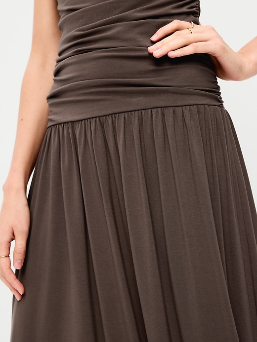 Image number 5 showing, Fit & Flare Drop-Waist Maxi Dress