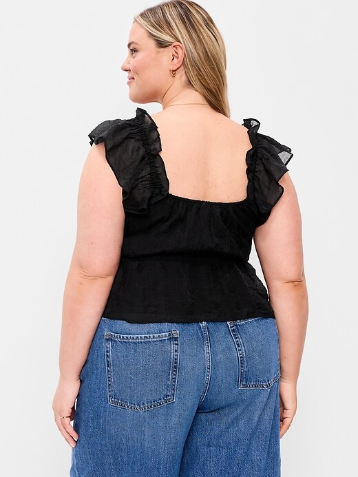 Image number 8 showing, Flutter-Sleeve Fit & Flare Top