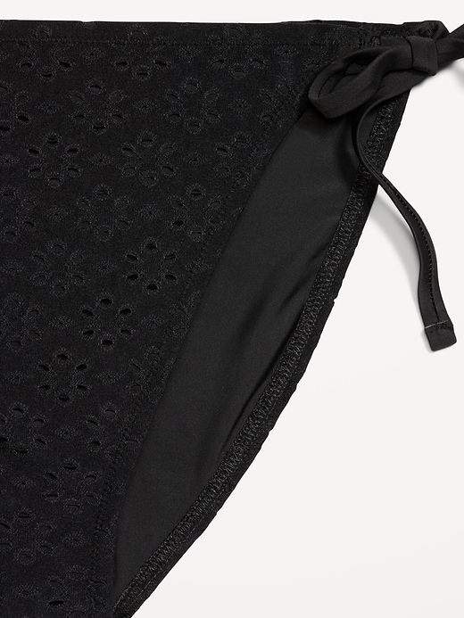 Image number 9 showing, Eyelet String Bikini Swim Bottoms