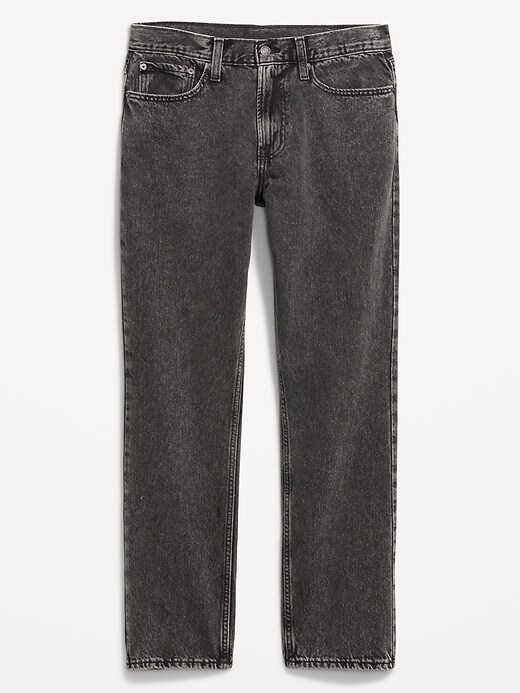 Image number 4 showing, Structured Straight Non-Stretch Jeans