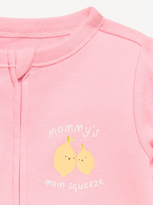 L'image numéro 2 présente Une-pièce Nuit ou jeu à pieds à glissière à double sens pour bébé