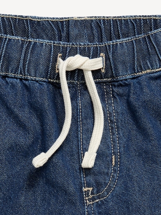 Image number 3 showing, Above Knee Super Baggy Pull-On Jean Shorts for Boys