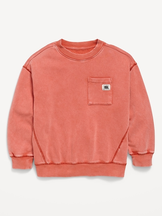 Image number 1 showing, Oversized Logo-Graphic Sweatshirt for Boys