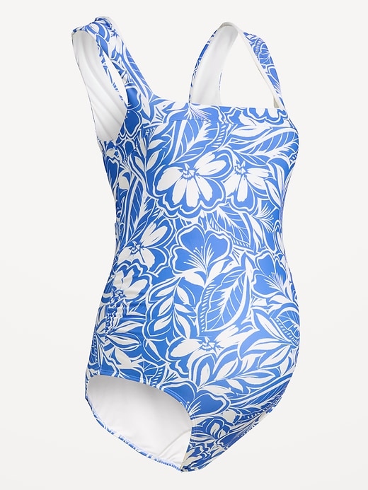 Image number 4 showing, Maternity Structured One-Piece Swimsuit