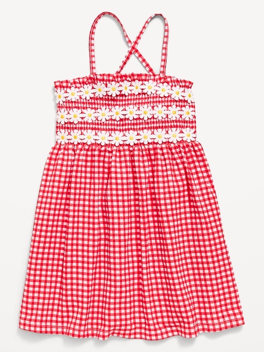 Image number 1 showing, Sleeveless Smocked Dress for Toddler Girls