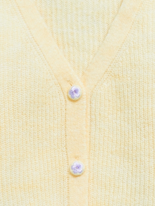Image number 4 showing, Button-Front Cardigan Sweater for Girls