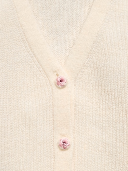 Image number 4 showing, Button-Front Cardigan Sweater for Girls