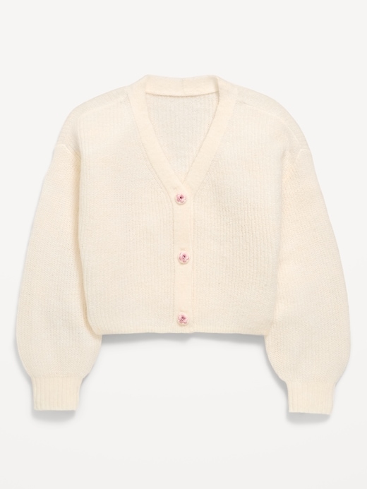 Image number 2 showing, Button-Front Cardigan Sweater for Girls