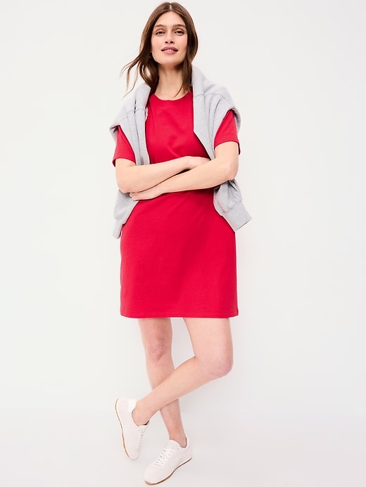 Image number 3 showing, Vintage Crew-Neck Mini T-Shirt Dress