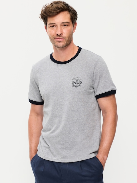 Crew-Neck Pique T-Shirt