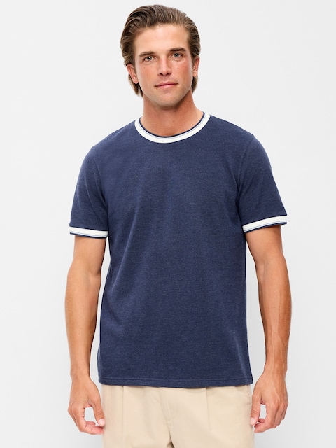Crew-Neck Pique T-Shirt