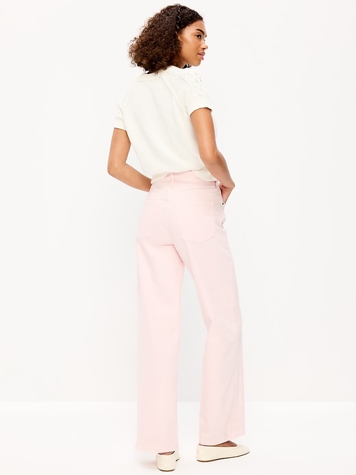 Image number 3 showing, Extra High-Waisted Wide-Leg Jeans