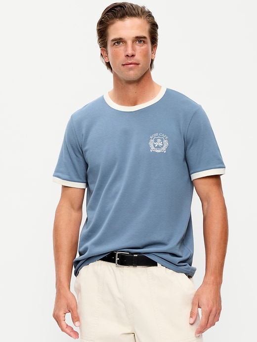 Image number 1 showing, Crew-Neck Pique T-Shirt