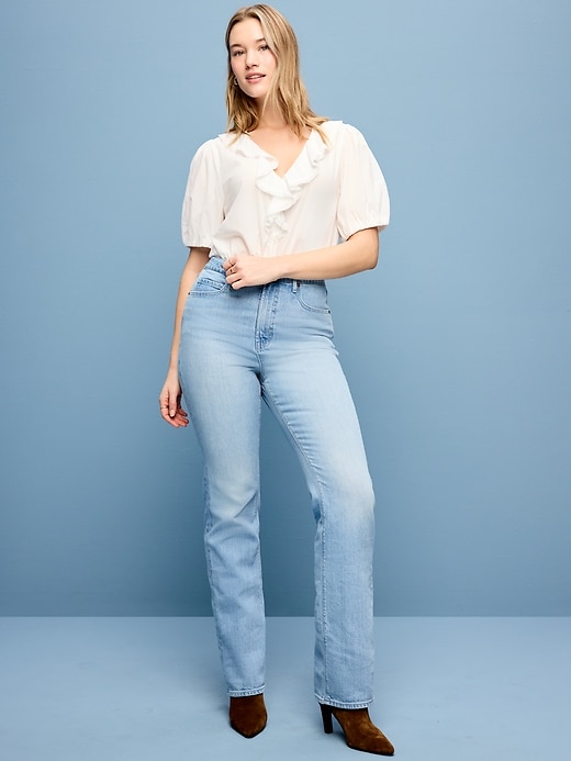 Image number 6 showing, Extra High-Waisted Boot-Cut Jeans