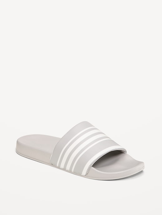 Image number 1 showing, Faux-Leather Slide Sandals for Men (Partially Plant-Based)
