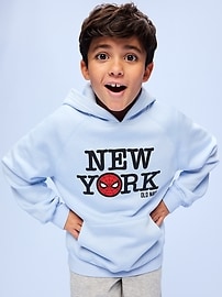 Image number 1 showing, Old Navy x Marvel Spider-Man Oversized Pullover Hoodie for Boys