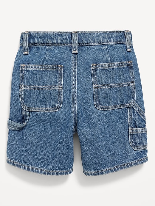 L'image numéro 4 présente Short menuisier utilitaire en denim coupe généreuse pour tout-petit