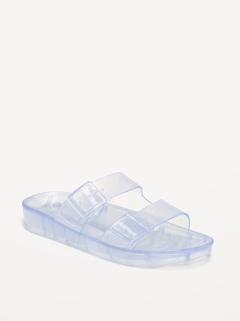 Jelly Buckled Slide Sandals for Girls