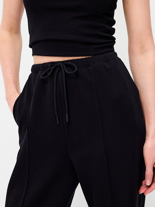 Image number 3 showing, High-Waisted Dynamic Fleece Textured Wide-Leg Sweatpants