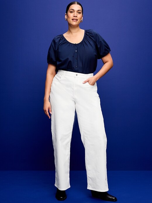 Image number 8 showing, High-Waisted Wow Wide-Leg Jeans