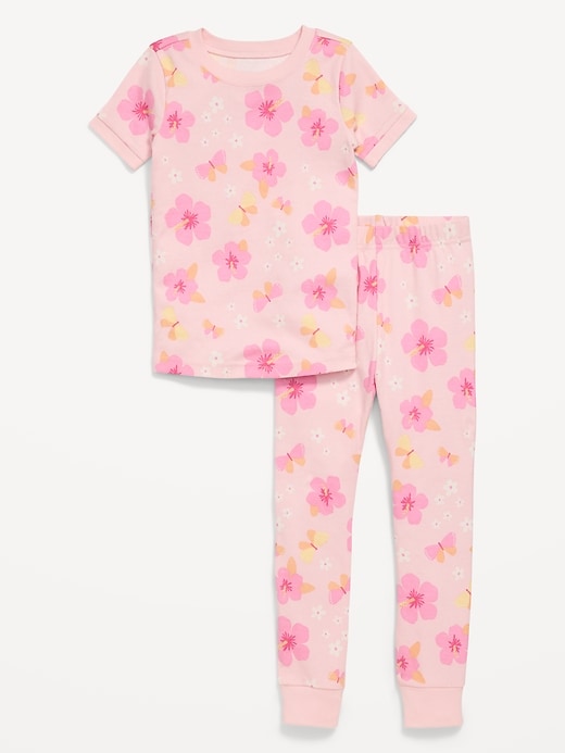 Image number 1 showing, Printed Snug-Fit Pajama Set for Toddler & Baby